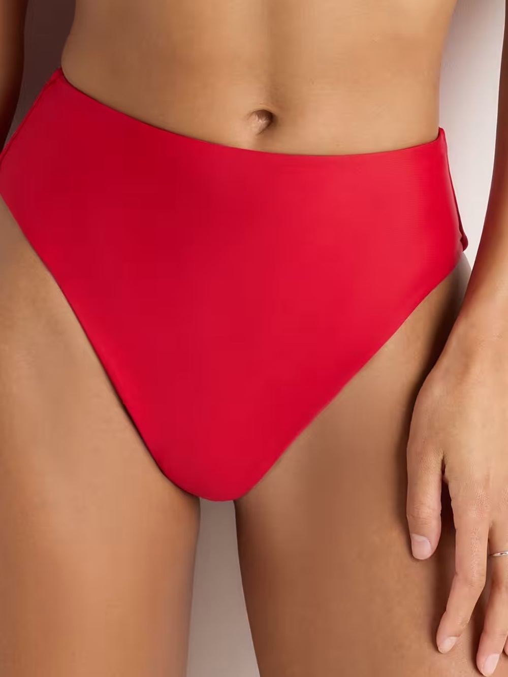 Quince High-Rise High-Leg Bikini Bottom NWT